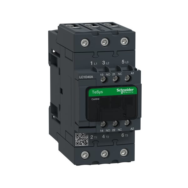 LC1D40AM7 TeSys D contactor, 3P(3 NO), AC-3, <= 440 V 40 A, 220 VAC 50/60 Hz coil