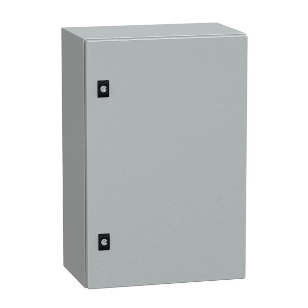 NSYCRN64250P Spacial CRN plain door with mount.plate. H600xW400xD250 IP66 IK10 RAL7035..