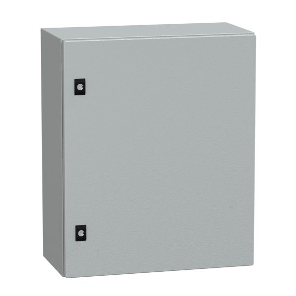 NSYCRN65250P Spacial CRN plain door with mount.plate. H600xW500xD250 IP66 IK10 RAL7035..