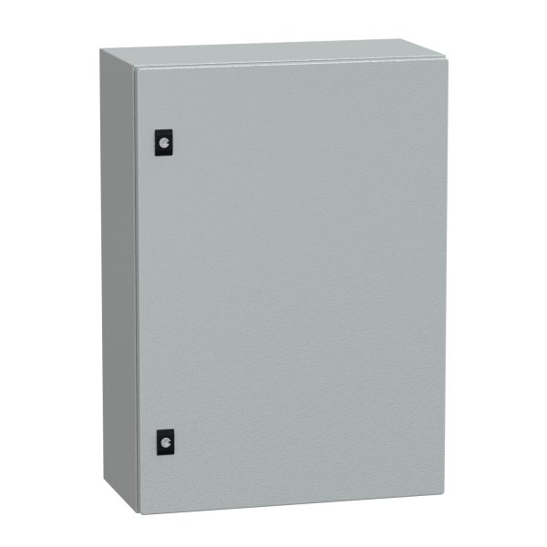 NSYCRN75250P Spacial CRN plain door with mount.plate. H700xW500xD250 IP66 IK10 RAL7035..