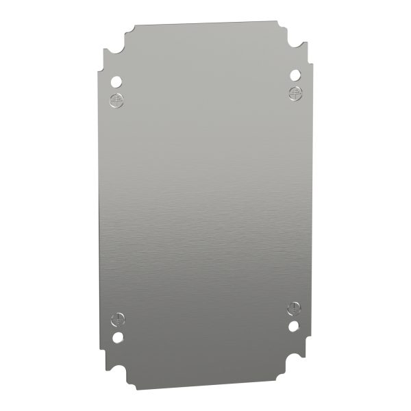 NSYMM32 Plain mounting plate H300xW200mm made of galvanised sheet steel