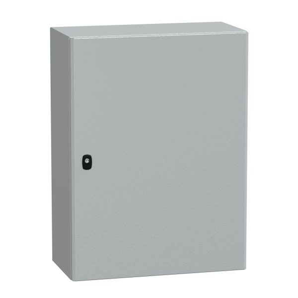 NSYS3D8630 Spacial S3D plain door w/o mount.plate. H800xW600xD300.IP66 IK10 RAL7035.